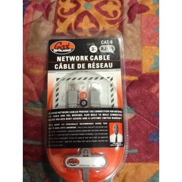 Imagem de Geek Squad Cabo de rede CAT-6 RJ-45 de 3 pés