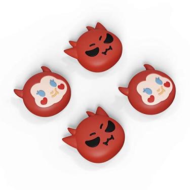 Imagem de PlayVital Tampas de aperto de polegar para Steam Deck, manoplas de silicone para joystick para deck a vapor – Little Devils