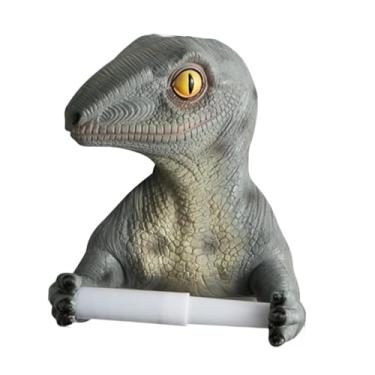 Imagem de Ｂｅｓｇａ Titular de papel higiênico em forma de dinossauro decoração de casa 3D Decorativa de papel higiênico de de armazenamento de lençóis para o banheiro