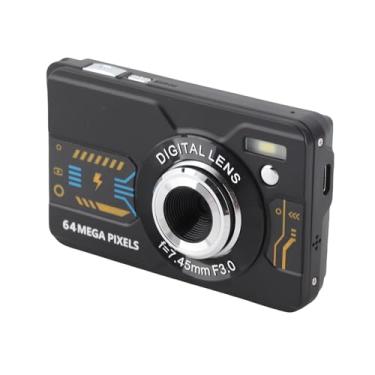 Imagem de Câmera Digital, 4K 64MP Autofocus 20X Zoom Câmera Retro Portátil para Viagens, Com Tela de 2,8 Polegadas, para Adolescentes Adulto Iniciante (32 GB)