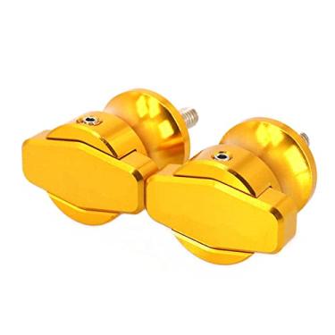 Imagem de Acc-Creativity Par de bobinas deslizantes de carretel de braço oscilante para motocicleta compatível com Triumph Street Triple 765 675 RS 2020-2022 (dourado)