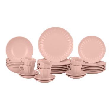 Imagem de Aparelho De Jantar Haus Concept 30 Peças Linha Decorato Rosa Fosco