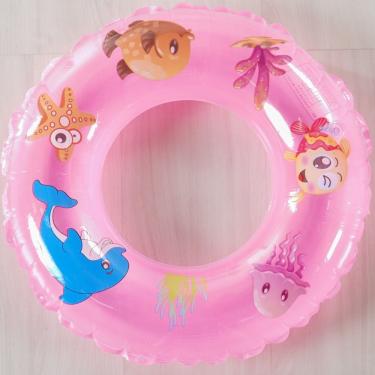 Imagem de Boia Redonda Fundo Do Mar Infantil 60cm Rosa