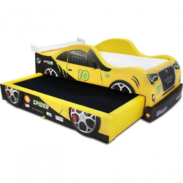 Imagem de Bicama Spiderx Solteiro Estofada Com Aerofólio Traseiro Tamanho:solteiro