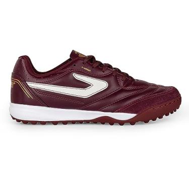 Imagem de Chuteira Topper Maestro TD IV Society, Masculino, Vinho/Dourado, 37