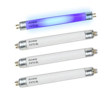 Imagem de Accway Lâmpada Fluorescente 6'' F4T5/Bl 4W 350Bl, De Luz Azul Preta F4W, Fl4Nl - Tubo Linear T5 Base Mini G5 Bi-Pin (Pacote Com 4)