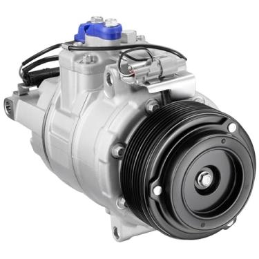 Imagem de SYKRSS Compressor A/C de ar condicionado 197361 com embreagem compatível com BMW Série 3 335i X5 435i 535i 640i 740i GT xDrive Gran Coupe X6 M2 M235i M3 M4, L6 3.0L