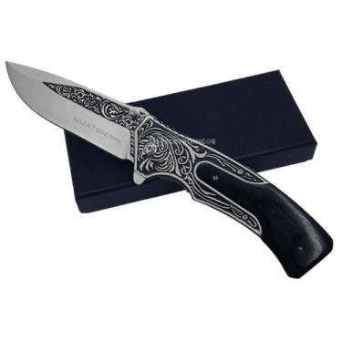 Imagem de Canivete Semiautomático Design Sofisticado com Clip e Capinha Inclusa 