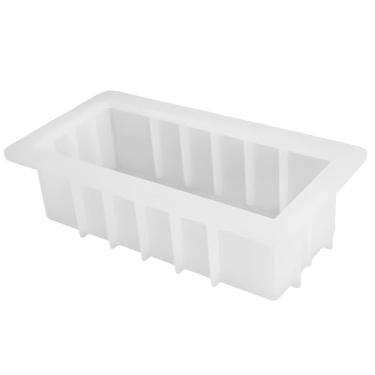 Imagem de Molde de silicone para tijolos de gelo, bandeja grande para cubos de gelo DIY, molde retangular para fazer sabão, chocolate, vela e argila de polímero, antiaderente e resistente, seguro para freezer e