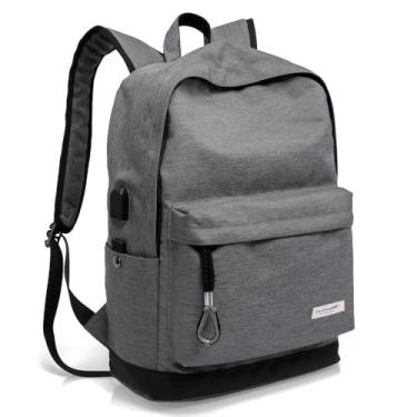 Imagem de BANGE Mochila Escolar Com USB Reforçada Para Notebook Moderna Unissex