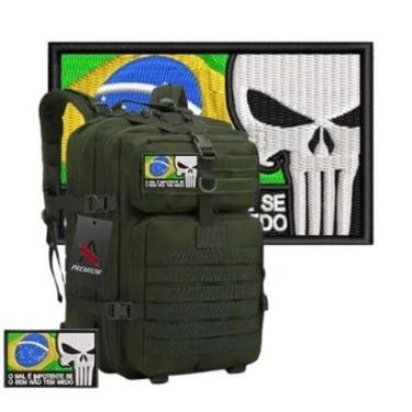 Imagem de Mochila PREMIIUM Tática 50L Militar PUNISHER BRASIL COR:;GÊNERO:UNISSEX;TAMANHO:G-Unissex