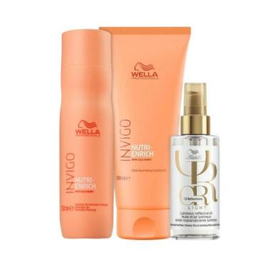 Imagem de Wella Nutri-Enrich Sh 250ml + Cond 200ml + Oleo Light 100ml - Wella pr