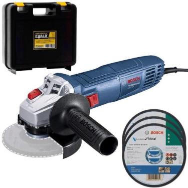 Imagem de Esmerilhadeira Angular 4.1/2 POL 700W GWS700 BOSCH 3 Discos de Corte c