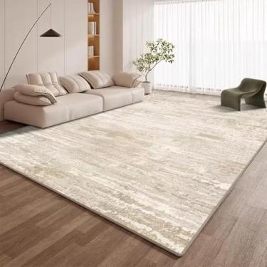 Imagem de Tapete minimalista moderno para sala de estar, decoração de estilo simples, sofá, área, fácil de limpar, tapetes de banheiro (120 x 200 cm, 47 x 78,7 pol./Sem fiapos - 2)