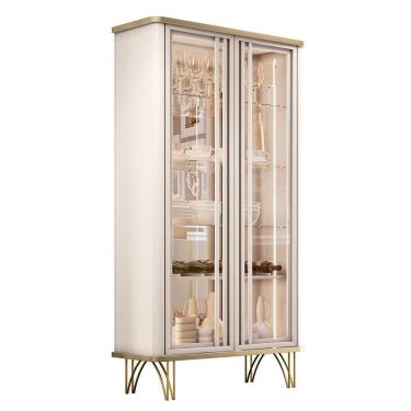 Imagem de Cristaleira Évora 2 Portas de Vidro - HB Móveis