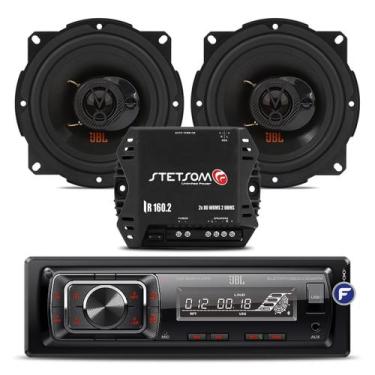 Imagem de Som Automotivo Bluetooth Jbl Usb Sd Sem Toca Cd + 2 Alto Falantes 5 Po