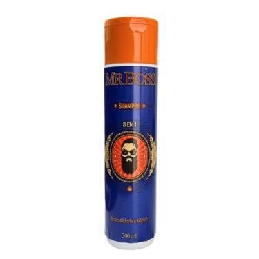 Imagem de Shampoo 3 em 1 Barba, Cabelo e Bigode 300ml Mr Boss Safira - SAFIRA CO