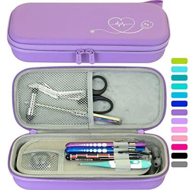 Imagem de ButterFox Estojo Premium Para Estetoscópio Com Divisória E Compartimento Identificação Estetoscópios 3M Littmann Classic Iii, Cardiology Iv Diagnostic, Além De Acessórios Bolso Enfermeiros (Roxo Lav