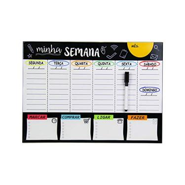 Imagem de Mural de Recados Minha Semana Mini Preto + Caneta de Anotações