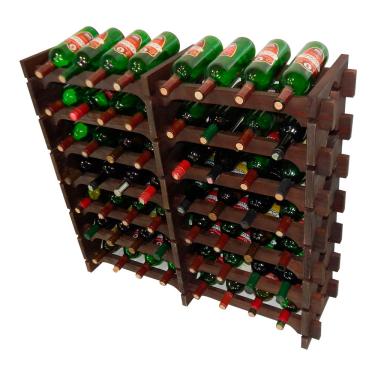 Imagem de Adega Vinho Madeira 56 Garrafas Cor Imbuia C08