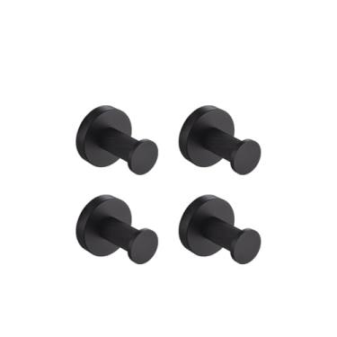 Imagem de Toalheiro serrilhado de latão preto fosco, porta-escovas de papel higiênico, dispensador de sabão, gancho para toalhas, ferragens de banheiro (4 ganchos para roupão)