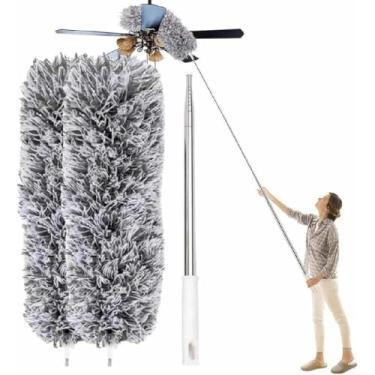 Imagem de Espanador 280 Centímetros Ajustável Telescópica Dobra Duster Telhado Teia Teto Cama Mesa Escova De Limpeza De Poeira