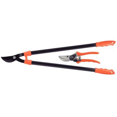 Imagem de Conjunto de Tesoura de Poda e Tesourão de Poda Cabo Metálico Tramontin