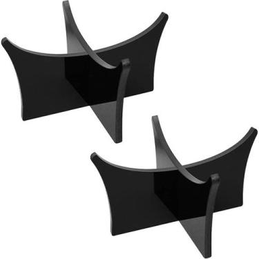 Imagem de Suporte de basquete acrílico simples e elegante para exibição de futeb