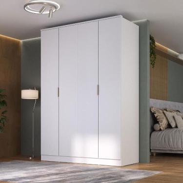 Imagem de Guarda Roupa Solteiro 1,60m c/ 4 Portas 2 Gavetas 100% MDF - Mambel Q,