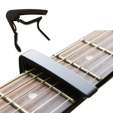 Imagem de Capotraste Premium Resistente à ferrugem Para Violão ou Guitarra - Cor: Preto