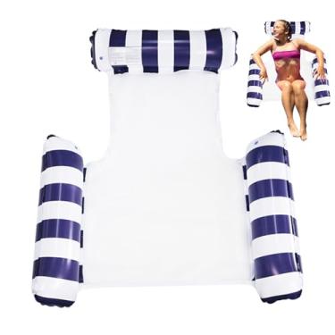 Imagem de Hammock de piscina flutua para adultos, espreguiçadeira da piscina | Flutuação de rede de piscina | Portátil Inflação rápida Flutuante Cadeiras de lounge, brinquedos de natação de tapete para acessóri