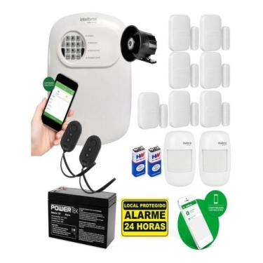Imagem de Kit Alarme Intelbras Anm 24 App 9 Sensor Sem Fio Magnet, Ivp