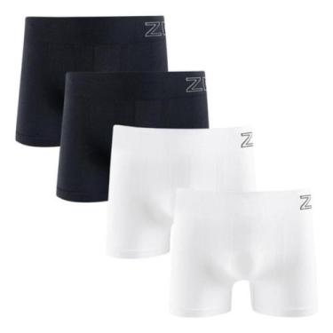 Imagem de Kit 4 Cueca Boxer Masculina Zee rucci Microfibra Poliamida Original - 