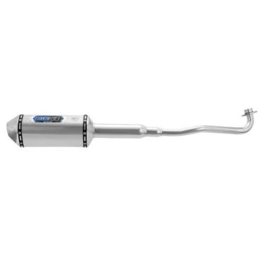 Imagem de Escape Pro Tork Mini 3 Biz C-125 2009 À 2020 Flex Curva Cromada, CROMA