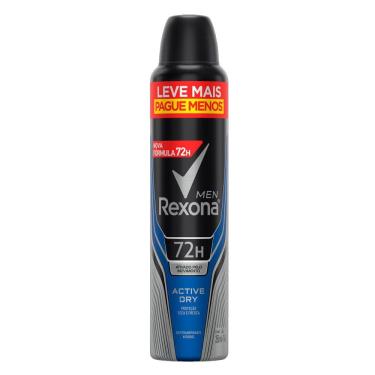 Imagem de Desodorante Antitranspirante Aerosol Rexona Active Dry 72 horas 250ml