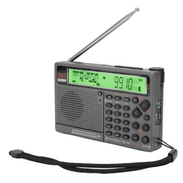 Imagem de Yunseity Rádio Multibanda, Rádio Digital Com Alarme e Lanterna SOS, para MP3 WAV, SW FM MW Air V.UHF WB Frequency, App Control, 2500mAh Battery, Função de Emergência (Verde)