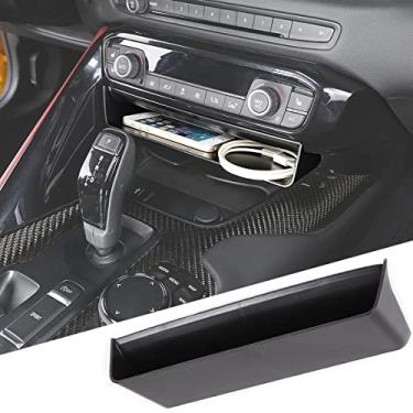 Imagem de Fgtagtal Caixa De Armazenamento Para Console Central, Ideal Toyota Supra Gr A90 A91 Mk5 2019-2024, Organizador Bandeja Abs, Acessórios Interior Automóveis, 1 Peça, Preto