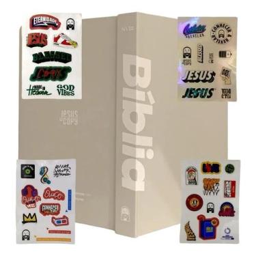 Imagem de Bíblia Jesus Copy Sticker 2.0  NVI  Capa Dura  Off-White - JESUSCOPY