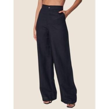 Imagem de Calça Linho Alfaiataria Colcci Cor:;Tamanho:40-Feminino