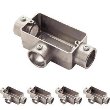 Imagem de 5 Condulete Tipo T 3/4 S/rosca S/placa em Alumínio Sieg