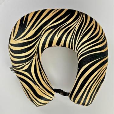 Imagem de Almofada de Pescoço Para Viagem Portátil Confortável Premium (Zebra Dourada)