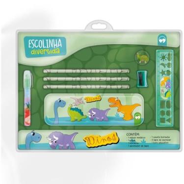 Imagem de Livro de Atividades KIT Escolinha Dinos com Estojo - Vale das Letras