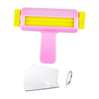 Imagem de UGPLM Crimpador de papel ondulado, espátula para fazer decoração com fita dupla face, rolo de textura, ferramenta de quilling para álbuns de fotos e cartões