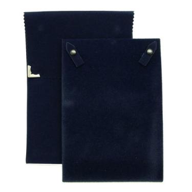 Imagem de Envelope Veludo Grande para Colar - Rei Dos Estojos, Azul