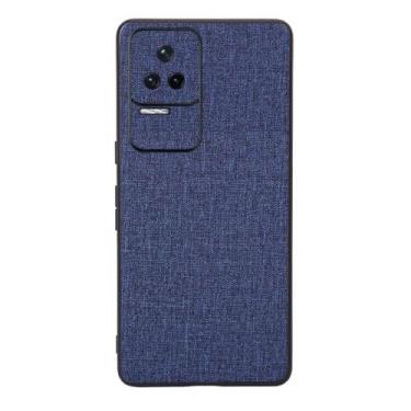 Imagem de Capas Compatível com Xiaomi Redmi K40s,Design de padrão de tela,Pproteção completa de 360°,Pplástico macio,Proteção contra queda-Blue