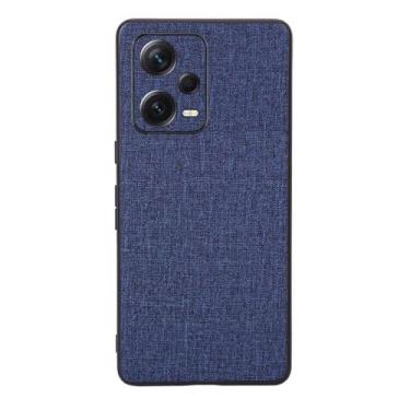 Imagem de Capas Compatível com Xiaomi Redmi Note 12 PRO,Design de padrão de tela,Pproteção completa de 360°,Pplástico macio,Proteção contra queda-Blue