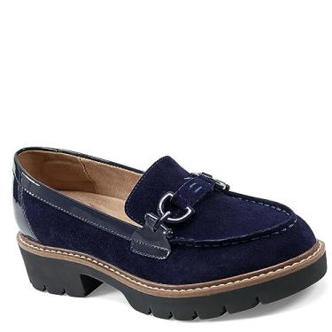 Imagem de Easy Spirit Mocassim feminino Kinndle, Camurça azul escuro multi, 8.5