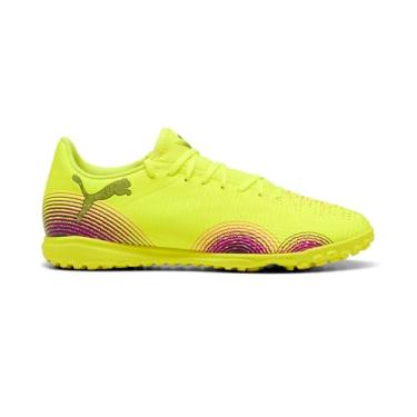 Imagem de PUMA Chuteiras de futebol masculinas Future 8 Play Turf Trainer, Alerta amarelo - Puma Black-Sun Struck, 45