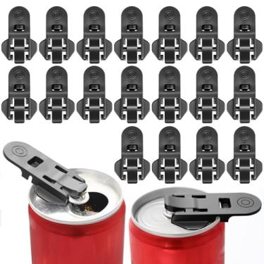 Imagem de Pacote com 18 abridores de latas fáceis e manuais, abridores de lata de cerveja de plástico premium, abridor de abas portátil e ferramenta protetora de bebidas para comissários de bordo, barman