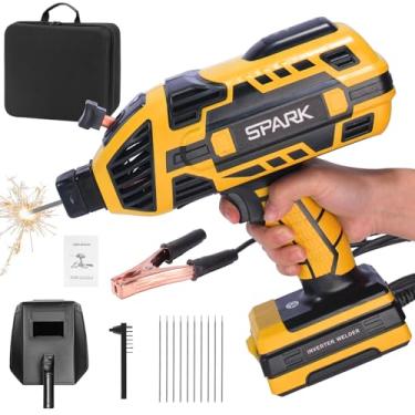 Imagem de OKYUK Máquina De Solda Elétrica, Soldadora Portátil 110 V Com Inversor Igbt, Ajuste Corrente Variável 6 Vias, Pistola Arco Portátil, 10 Hastes, Adequada Para Hastes Fio 1/16" A 1/8"